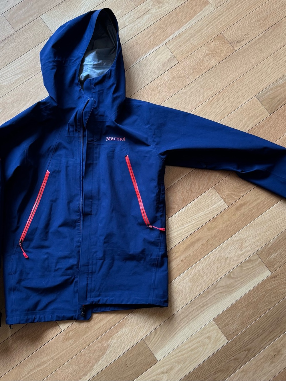 Marmot Gore-Tex Navy Hooded Ski Jacket